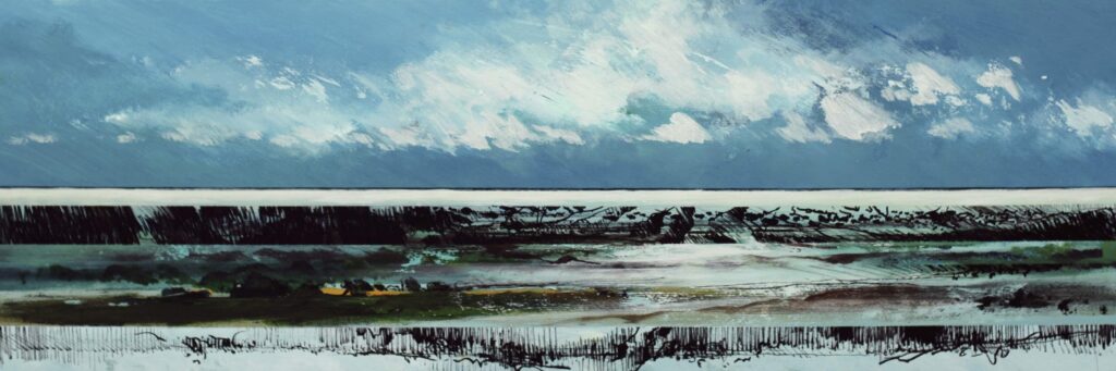'Helder water, groen en kalm' 2. '06. 030x090 cm